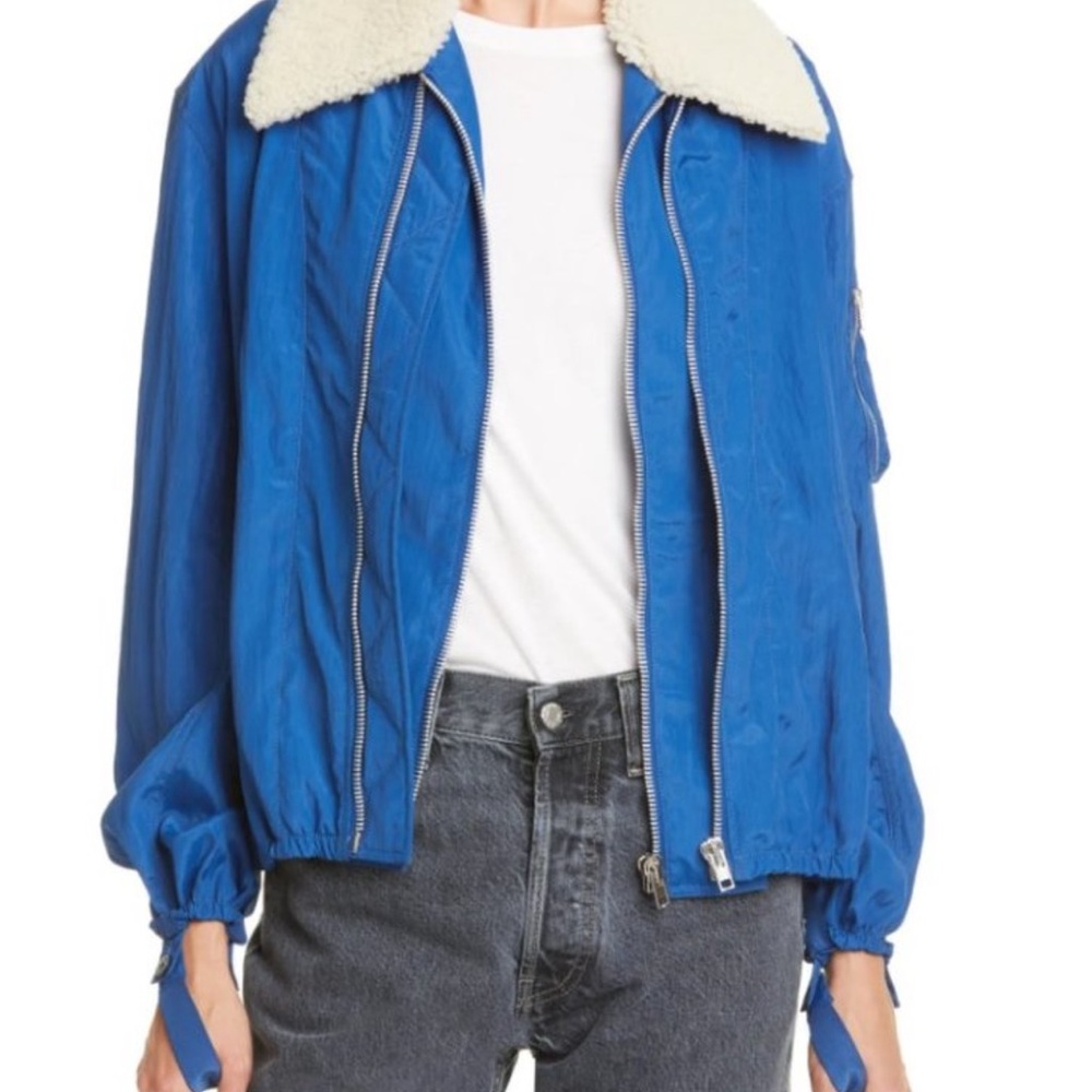 Excellent Condition Helmut Lang Shearling Bomber Jacket Size M